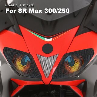                       Headlight Sticker Waterproof Motorcycle Decals for Aprilia SR Max 300 250 Accessories SRMax 300 250 Motorbike Stickers                                              