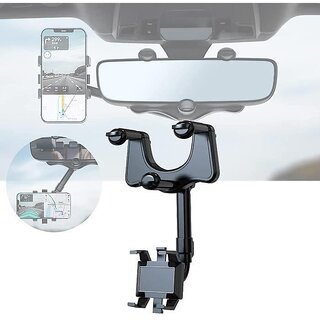                       Rearview mirror car phone holder 360 rotatable and retractable car phone holder,Multi phone holder A213                                              