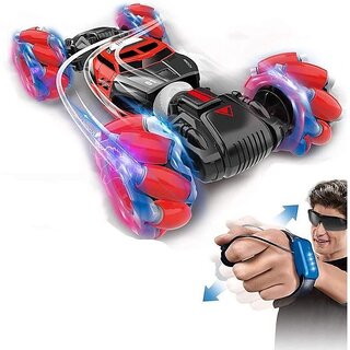                       Luminous All-Terrain Car - Twister Car - RC 4x4 - Gesture Detection - Red                                              