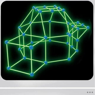                       131pcs Luminous Kids Fort Building Kit Building Toys for Children Building,DIY Castles Tunnels                                              
