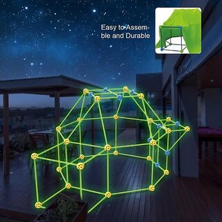 Building Kit for Kids - Glow in the Dark - Fort Building Toys - 87 Pieces Building Kit for Kids - Glow in the Dark - Fort Building Toys - 87 Pieces