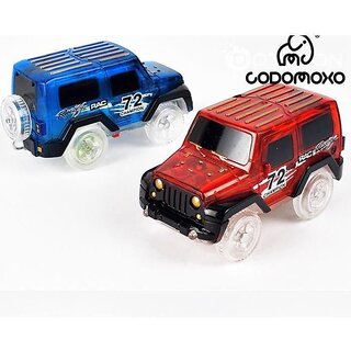 codomoxo Set of 2 4x4 Magic Cars for Magic Circuit Tracks Flexible Luminous Phosphorescent codomoxo Set of 2 4x4 Magic Cars for Magic Circuit Tracks Flexible Luminous Phosphorescent