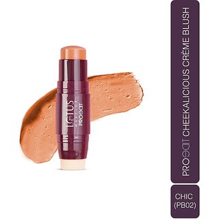Lotus Make-Up Proedit Cheekalicious Creme Blush Chic|Highly Pigmented|Lightweight (Pink)