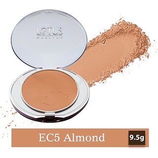                       Lotus Make-Up Ecostay Ideal Finish Pressed Powder Compact (Almond, 9.5 G)                                              