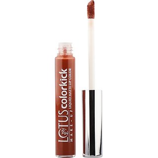 Lotus Make-Up Colorkick Liquid Matte Lipcolor -Need Coffee Clm02|Matte Finish|6G (Need Coffee, 6 G) Lotus Make-Up Colorkick Liquid Matte Lipcolor -Need Coffee Clm02|Matte Finish|6G (Need Coffee, 6 G)