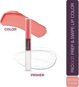 Lotus Make-Up Proedit Prep And Swipe Lip Color With Primer|Smudgeproof|Pl03- Brown Sugar (Brown Sugar, 6 G)