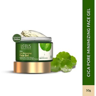 Lotus Botanicals Cica Pore Minimizing Face GelCentella Asiatica Aloe VeraReduces Pore Size (50 G) Lotus Botanicals Cica Pore Minimizing Face GelCentella Asiatica Aloe VeraReduces Pore Size (50 G)