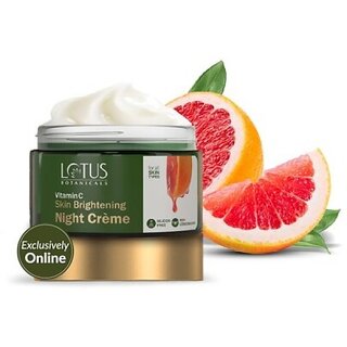                       Lotus Botanicals Vitamin C Skin Brightening Night Cream 45G (45 G)                                              