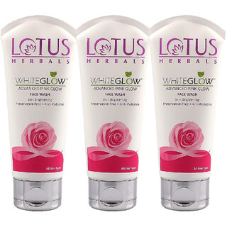 Lotus Herbals Pink Glow Pure Glow Face wash 50Gm ( Pack Of 3) Lotus Herbals Pink Glow Pure Glow Face wash 50Gm ( Pack Of 3)
