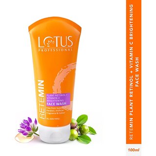 Lotus Professional Retemin Plant Retinol & Natural Vitamin C | Whitening & Anti-Ageing Face Wash (100 G) Lotus Professional Retemin Plant Retinol & Natural Vitamin C | Whitening & Anti-Ageing Face Wash (100 G)