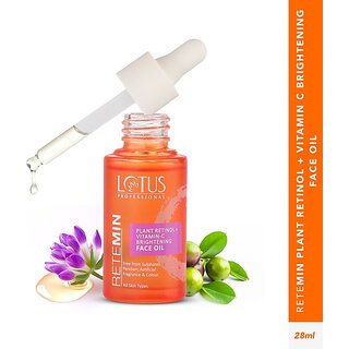 Lotus Professional Retemin Plant Retinol & Natural Vitamin C Brightening Facial Oil (28 Ml)