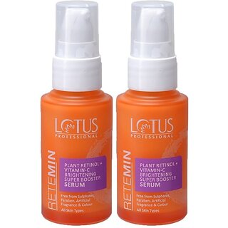 Lotus Professional Retemin Plant Retinol & Natural Vitamin C Brightening Super Booster Serum (60 Ml)