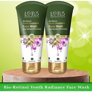 Lotus Botanicals Bio-Retinol Youth Radiance ( Pack Of 2 ) ( 100Ml x 2Pc ) Face Wash (200 Ml) Lotus Botanicals Bio-Retinol Youth Radiance ( Pack Of 2 ) ( 100Ml x 2Pc ) Face Wash (200 Ml)