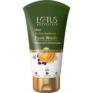                       Lotus Botanicals Ubtan De-Tan Radiance Face Wash 200Ml Face Wash (200 Ml)                                              