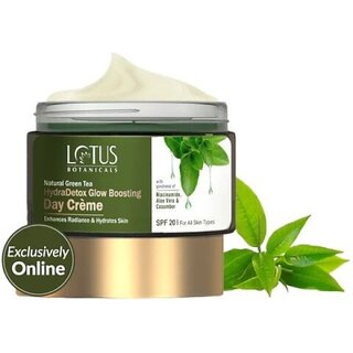 Lotus Botanicals Natural Green Tea Hydradetox Glow Boosting Day Creme Spf 20 (50 G) Lotus Botanicals Natural Green Tea Hydradetox Glow Boosting Day Creme Spf 20 (50 G)