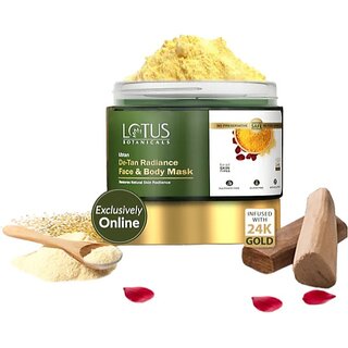                       Lotus Botanicals Ubtan De-Tan Radiance Face & Body Mask (140 G)                                              