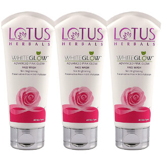                       Lotus Herbals Pureglow Adv Pink Glow Facewash 100Gm   (Pack Of 3)                                              