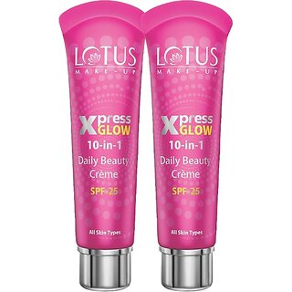 Lotus Make-Up Xpressglow Daily Beauty Creme Royal Pearl 15G(Pack Of 2) Foundation (Pink, 30 G) Lotus Make-Up Xpressglow Daily Beauty Creme Royal Pearl 15G(Pack Of 2) Foundation (Pink, 30 G)