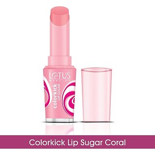                       Lotus Make-Up Colorkick Lip Sugar Coral (Pack Of: 1, 3 G)                                              