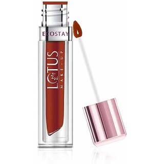                       Lotus Make-Up Ecostay Matte Lip Lacquer (4 G, Earthy Rust)                                              