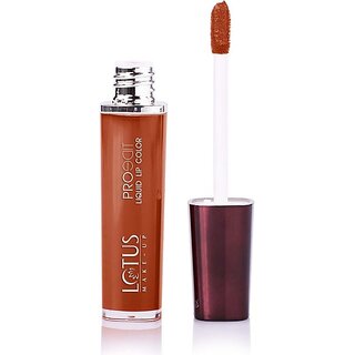                       Lotus Make-Up Proedit Liquid Matte Lip Color 8G - True Brown | With Vitamin E (8 G, True Brown)                                              