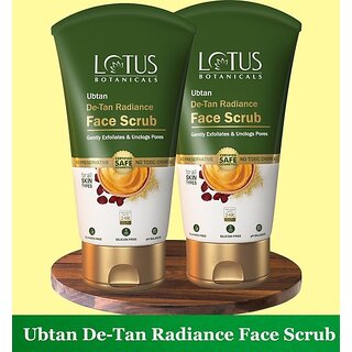 Lotus Botanicals Ubtan De-Tan Radiance Face Scrub ( Pack Of 2 ) ( 100Gm x 2 Pc ) Scrub (200 G) Lotus Botanicals Ubtan De-Tan Radiance Face Scrub ( Pack Of 2 ) ( 100Gm x 2 Pc ) Scrub (200 G)