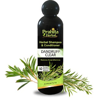Prahita Herbal Dandruff Clear Tea Tree Shampoo Conditioner Paraben-Free Sulphate Free Reduces Flaking and Scalp Prahita Herbal Dandruff Clear Tea Tree Shampoo Conditioner Paraben-Free Sulphate Free Reduces Flaking and Scalp