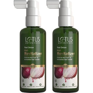                       Lotus Botanicals Red Onion Hair Revitalizer - 100Ml ( Pack Of 2 ) (200 Ml)                                              