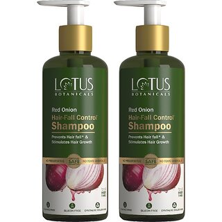 Lotus Botanicals Red Onion Hair-Fall Controlx Shampoo - 300Ml (600 Ml) Lotus Botanicals Red Onion Hair-Fall Controlx Shampoo - 300Ml (600 Ml)