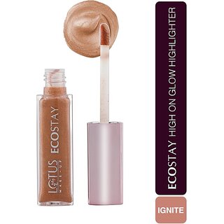                       Lotus Make-Up Ecostay High On Glow Highlighter Eh 03-IgniteIlluminating Liquid Highlighter (Ignite)                                              