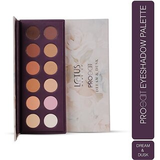 Lotus Make-Up Proedit Eye Primer Infused Pigmented Eyeshadow Palette Dream Dusk12 Shades 16.8 G (Multi-Color) Lotus Make-Up Proedit Eye Primer Infused Pigmented Eyeshadow Palette Dream Dusk12 Shades 16.8 G (Multi-Color)