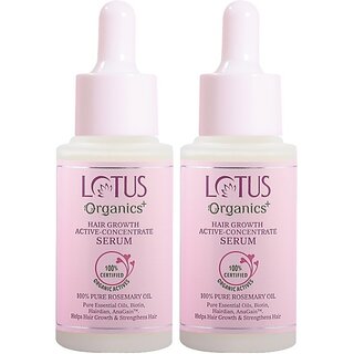 Lotus Organics+ Hair Growth Active Concentrate Serum Made With 100 Organic Rosemary Oil (56 Ml) Lotus Organics+ Hair Growth Active Concentrate Serum Made With 100 Organic Rosemary Oil (56 Ml)