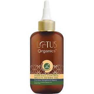 Lotus Organics+ Hair-Fall Control Multi-Herbs Oil Hair Oil (200 Ml) Lotus Organics+ Hair-Fall Control Multi-Herbs Oil Hair Oil (200 Ml)