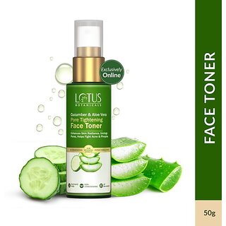 Lotus Botanicals Cucumber Aloe Vera Pore Tightening Face Toner Men Women (50 Ml) Lotus Botanicals Cucumber Aloe Vera Pore Tightening Face Toner Men Women (50 Ml)