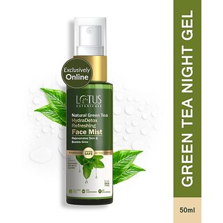 Lotus Botanicals Natural Green Tea Hydradetox Refreshing Face MistBoosts Glow Men Women (50 Ml) Lotus Botanicals Natural Green Tea Hydradetox Refreshing Face MistBoosts Glow Men Women (50 Ml)