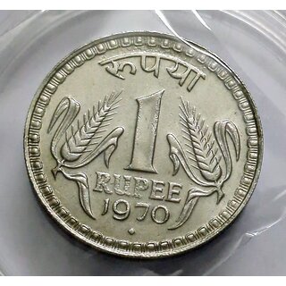                       one rupees 1970 brilliant unc condition                                              