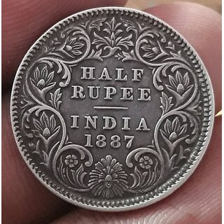                       one rupees 1887 coin                                              