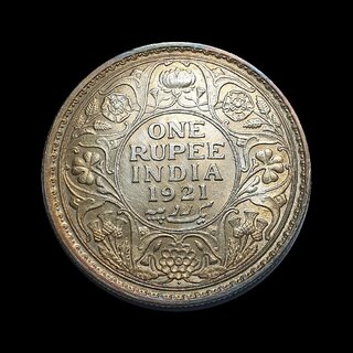                       one rupees 1921 unc coin                                              