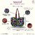 NAKASA Women's Kashmiri Handmade Flower Embroidery Regular Maroon Tote Bag