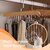 1 pcs Wooden Hangers for Wooden Belt Hanger for Tie 8 Hooks Adjustable Closet Hangers Lingerie Belt Scarf Tie Storage