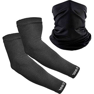 Men And Women Solid Bandana (Pack Of 2)