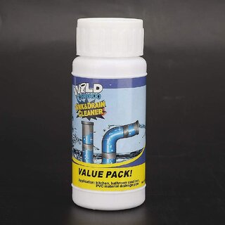 Wild Sink Drain Cleaner PVC Cleaner Powder Drain Opener (110 g)