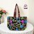 NAKASA Women's Kashmiri Handmade Flower Embroidery Regular Maroon Tote Bag