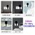 (Pack of 2) Wall Mount Mobile Holder Storage Case for TV/AC Remote Wall Mounted Mobile Stand Multi Purpose Stand with Hole for Phone Charging (White)