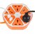 220 Watt 10Amp 4 USB Hexagon Extension Board and 4 Socket Outlet Ports with 6 ft Surge Protection Multi-Faceted Safety Power Sockets (Multicolor)