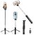 K2 Selfie Stick with Tripod Stand 3 in 1 Multifunctional design Rechargable LED Light with Two Brighness Levels for Make up Selfie Vlogging  Photo Shoot Selfie stick with Bluetooth Remote