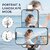 K2 Selfie Stick with Tripod Stand 3 in 1 Multifunctional design Rechargable LED Light with Two Brighness Levels for Make up Selfie Vlogging  Photo Shoot Selfie stick with Bluetooth Remote