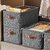 Wardrobe Clothes Storage Box With Cover Steel Frame Storage Box Clothes Sorting Storage Box