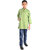 Kid Kupboard Cotton Boys Kurta, Green, Full-Sleeves, 9-10 Years KIDS7321