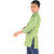 Kid Kupboard Cotton Boys Kurta, Green, Full-Sleeves, 9-10 Years KIDS7321